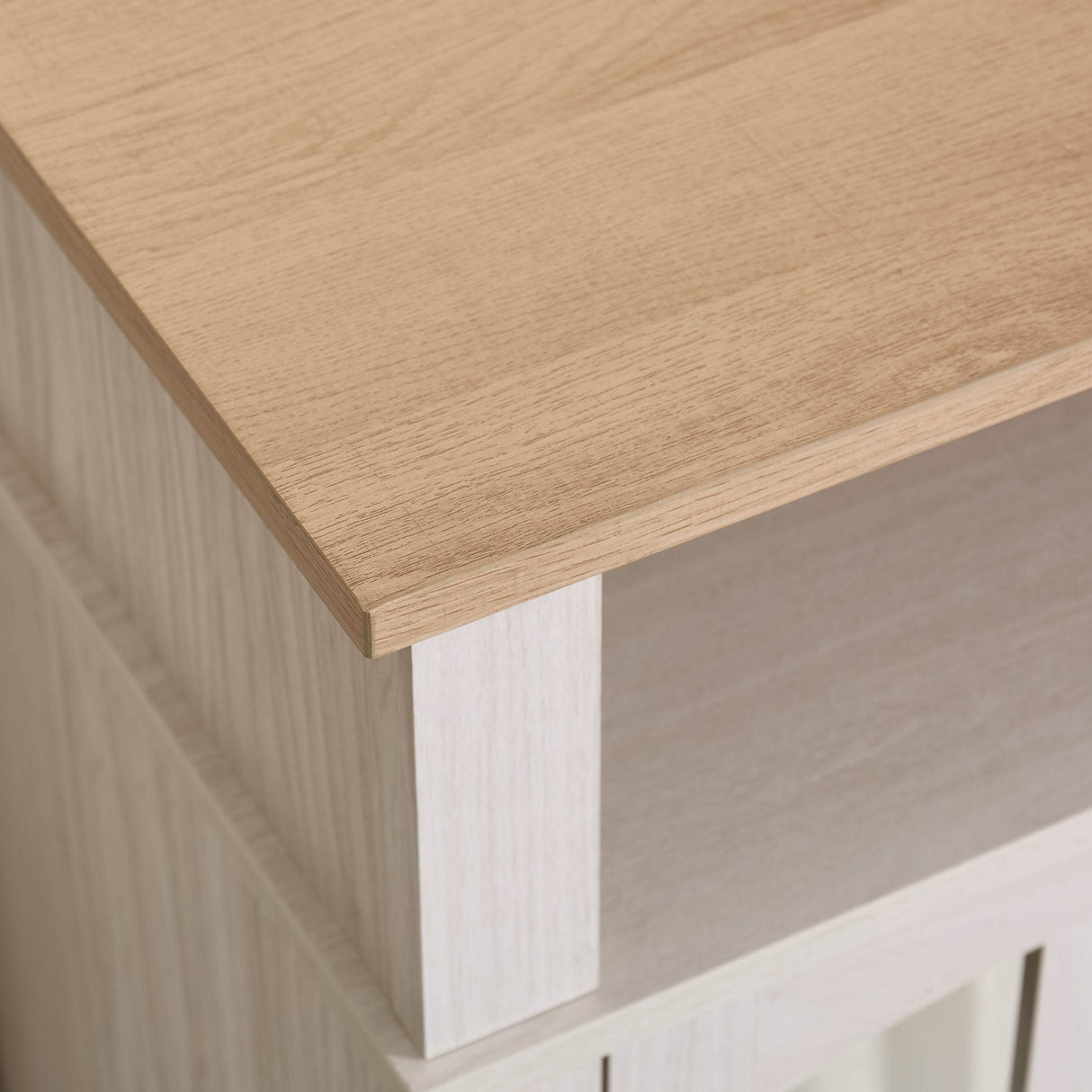 58-Inch Jasmine White Electric Fireplace TV Stand - Sleep Galleria