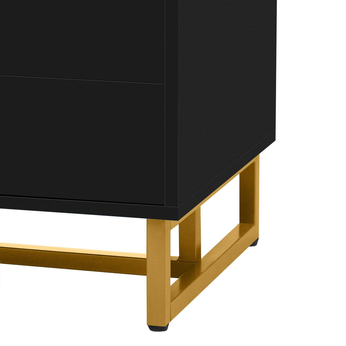 Modern Black MDF TV Stand With Storage Cabinet - Sleep Galleria