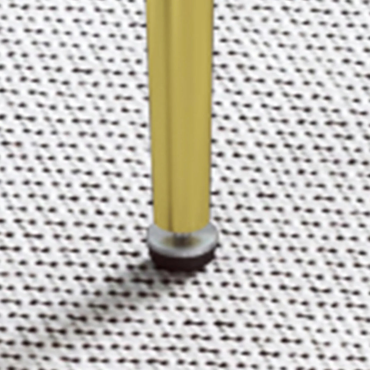 Modern Tempered Glass Dining Table And 6 Gold Chairs Set - Omega Lifestyles