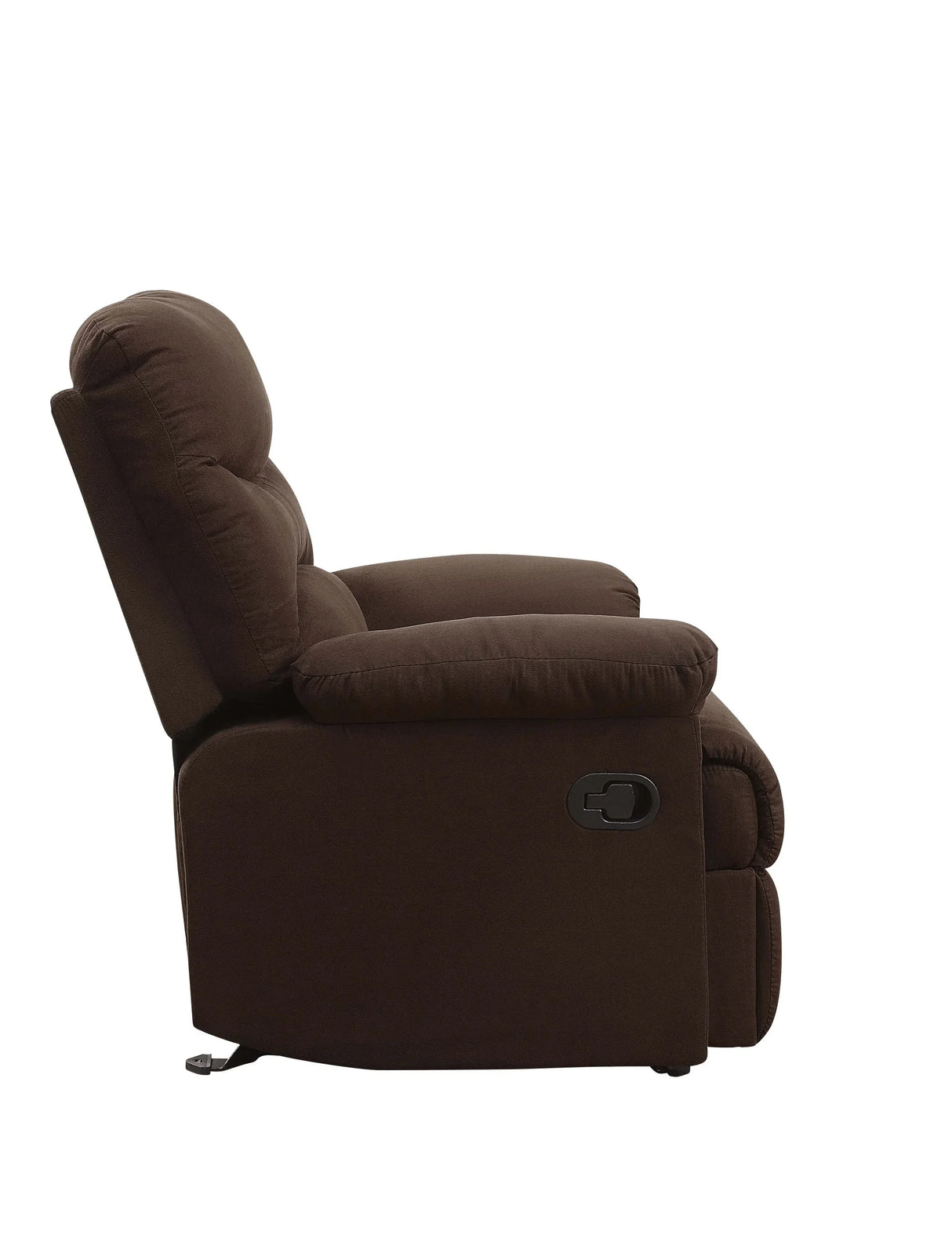 Chocolate Microfiber Motion Glider Recliner With Reclining Function - Omega Lifestyles