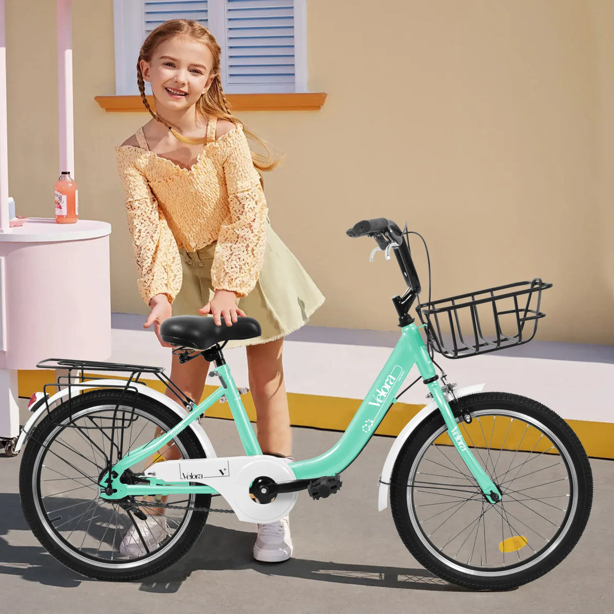 20-Inch Lightweight Steel Frame Kids Bike With Brakes - Omega Lifestyles