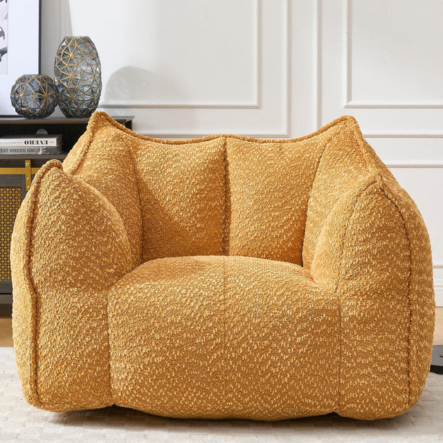 Chenille Foam Bean Bag Chair for Living Room - Omega Lifestyles