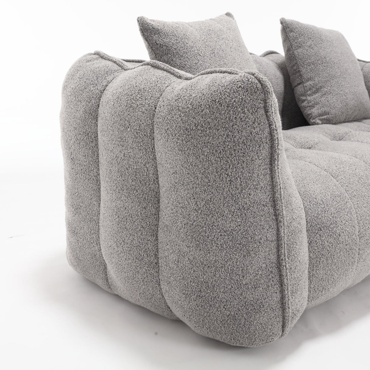 Chenille High Resilience Foam Cozy Bean Bag Chair - Omega Lifestyles