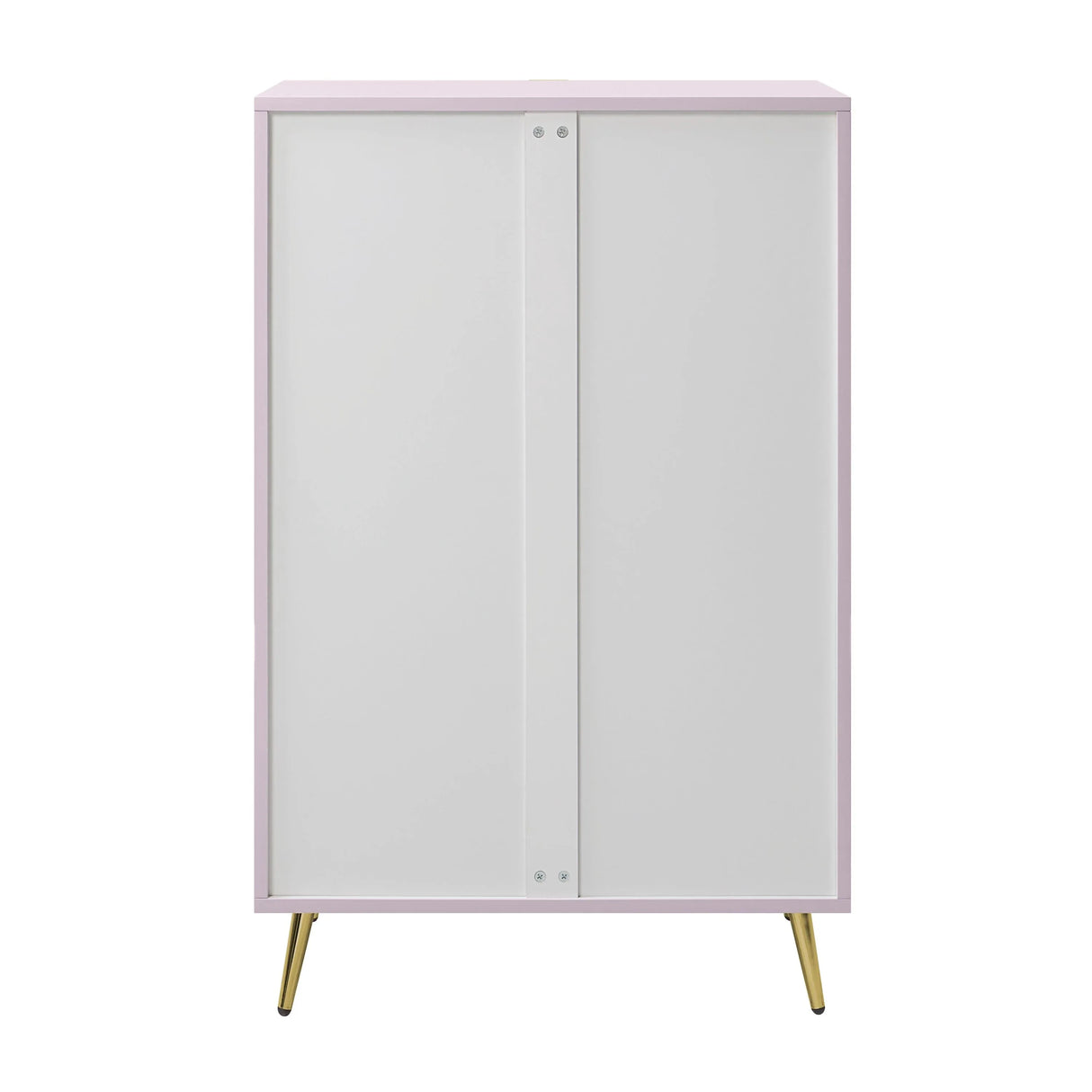 Pink High Gloss Wave Pattern 5-Drawer Chest - Omega Lifestyles