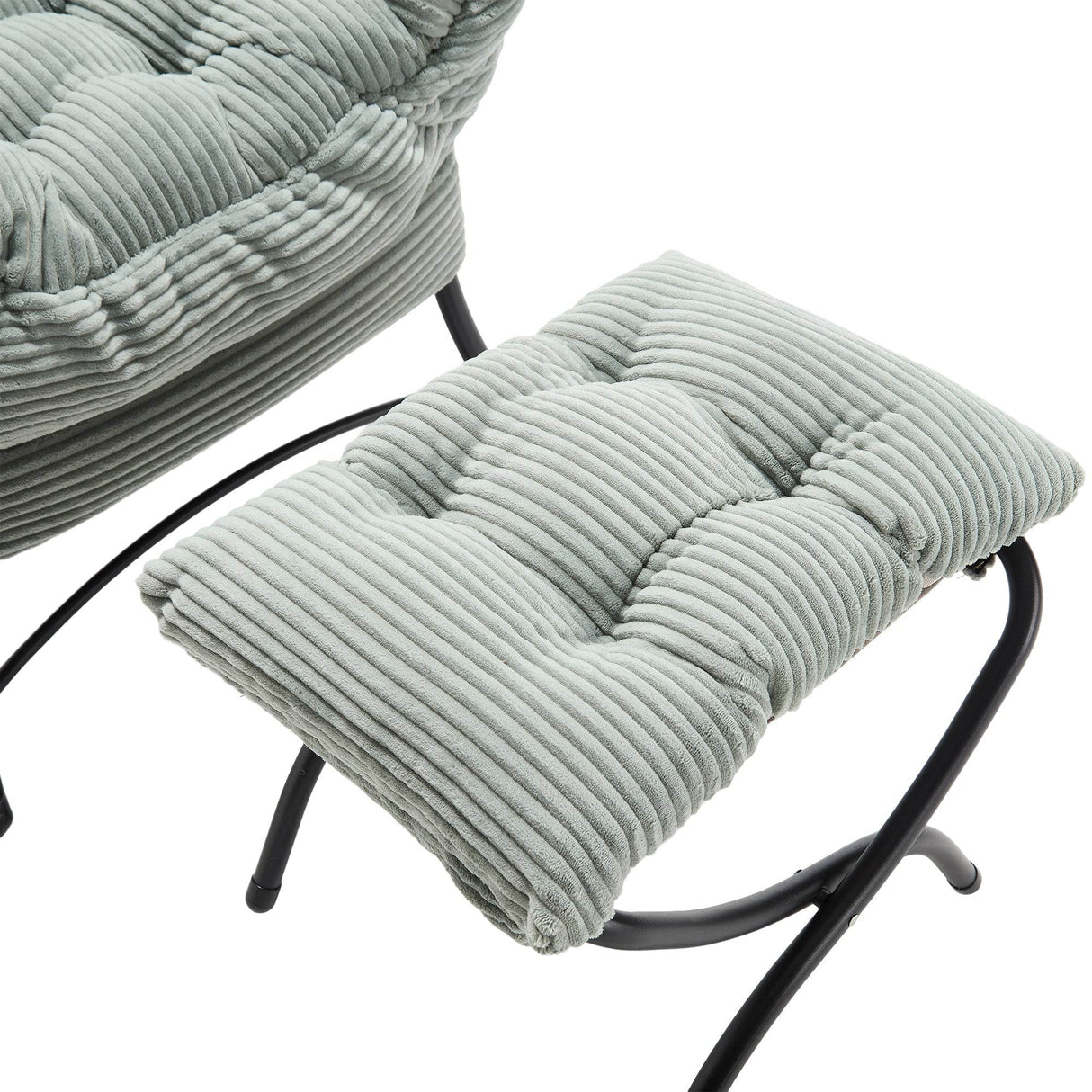 Soft Lounge Chair With Ottoman And Side Pocket - Sleep Galleria