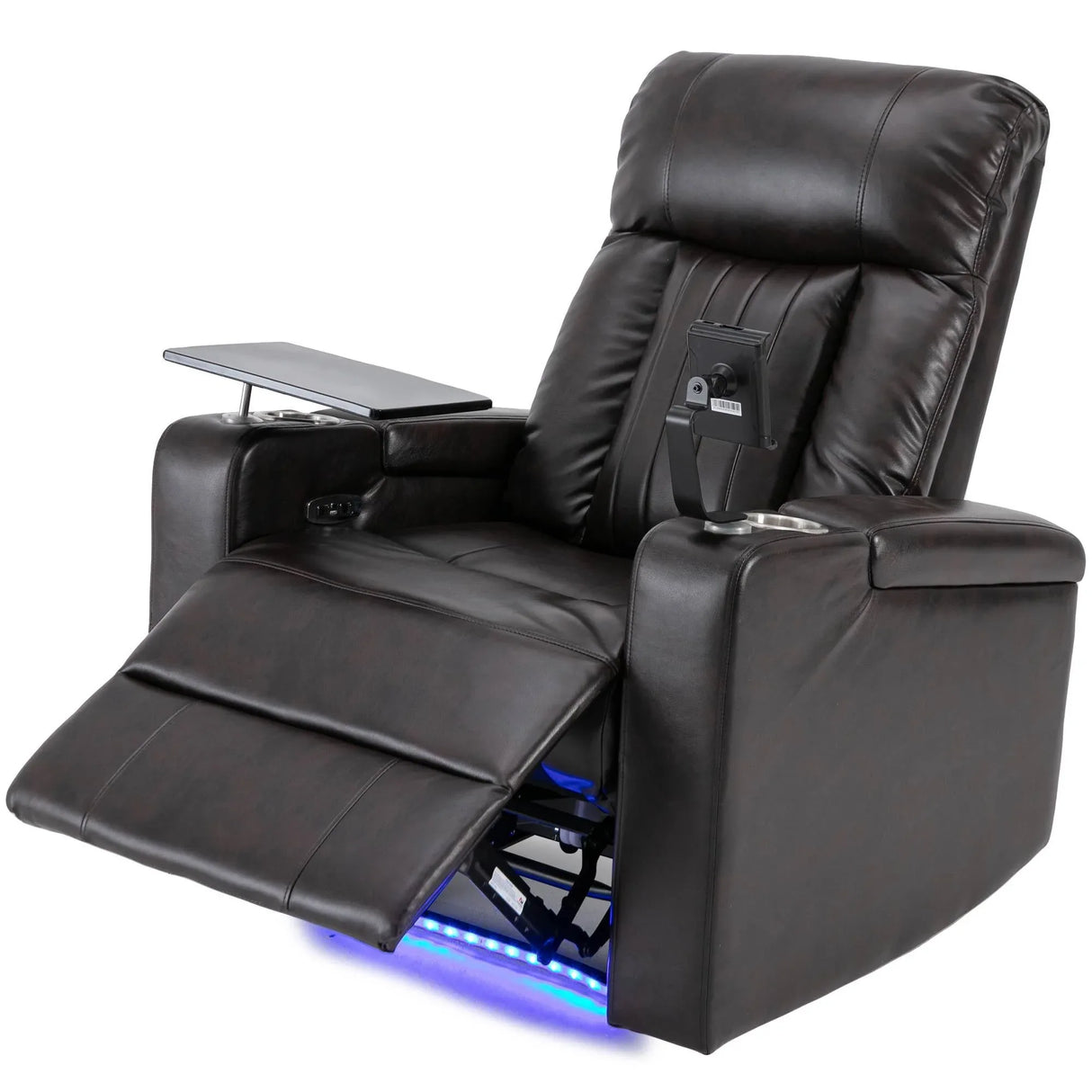 Electric Power Recliner Chair With Storage Cupholders Tray - Omega Lifestyles