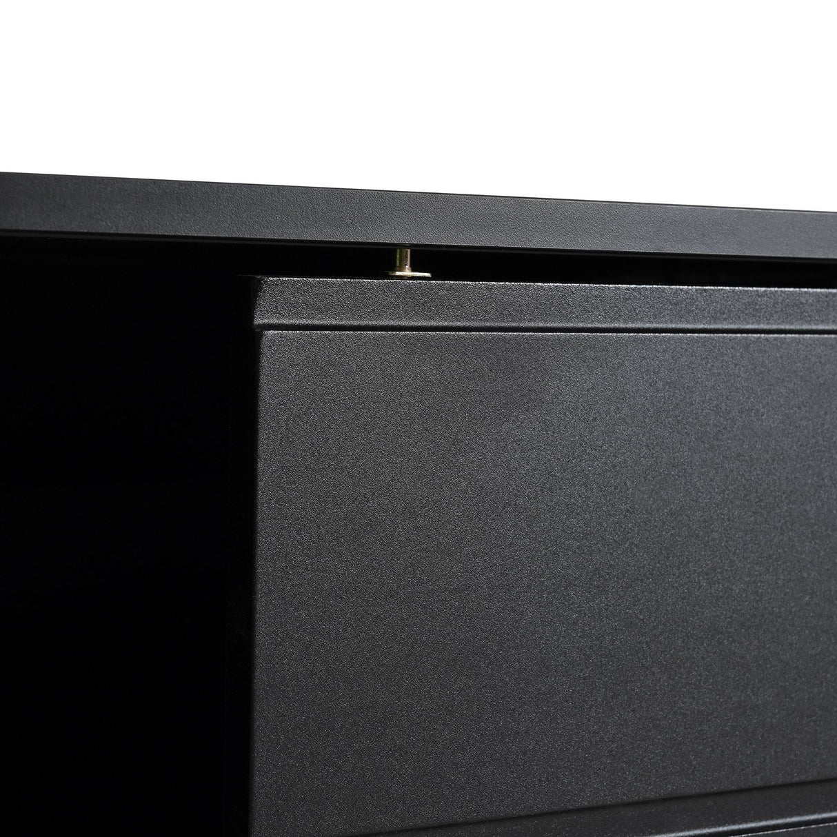Modern Black TV Stand With LED Light And Storage - Sleep Galleria
