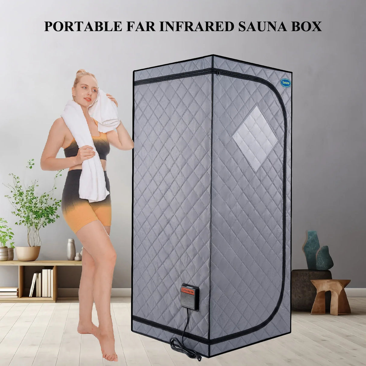 Portable Full Size Infrared Sauna Tent With Heating Foot Pad - Omega Lifestyles