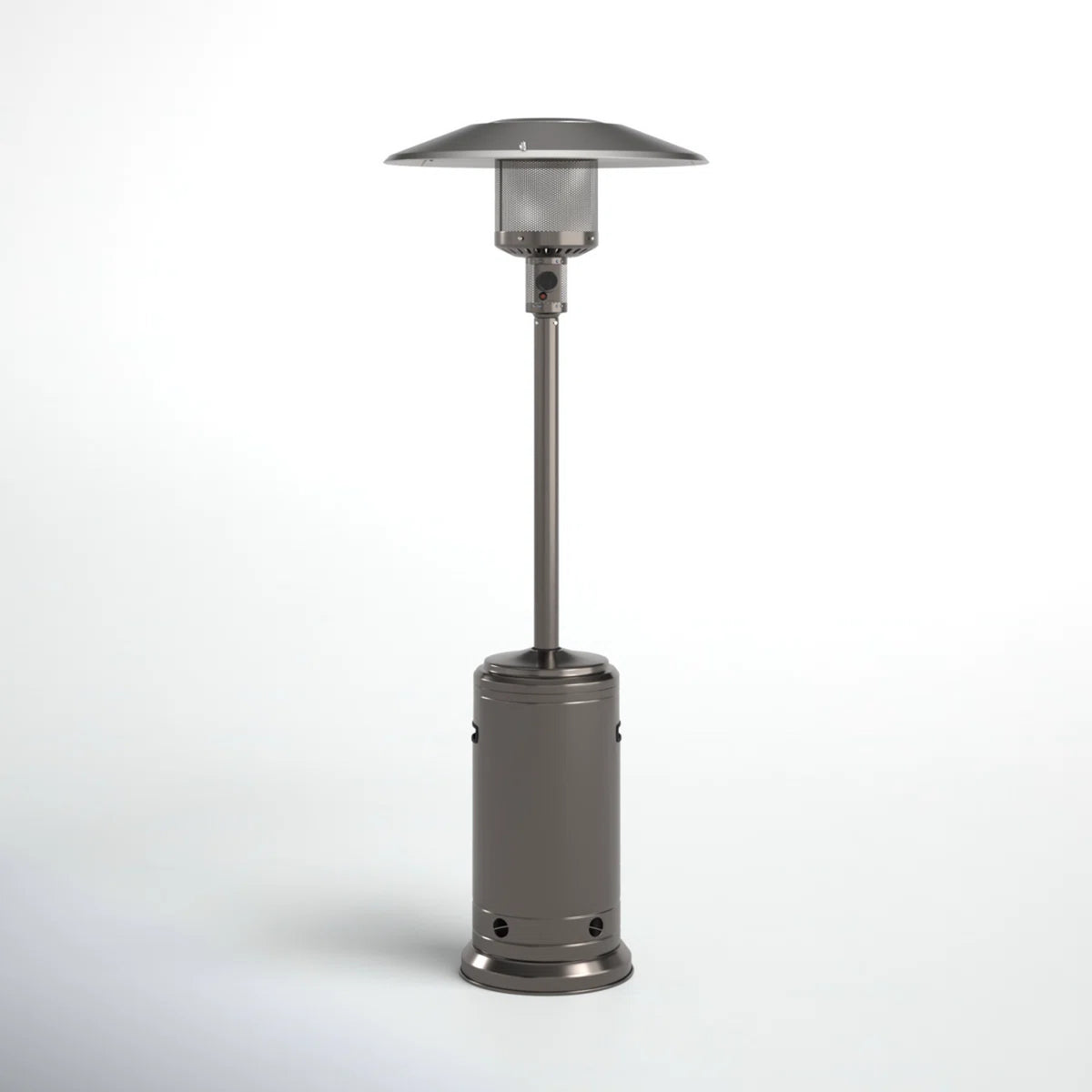 Steel Gray 46,000 BTU Aluminium Standing Patio Heater