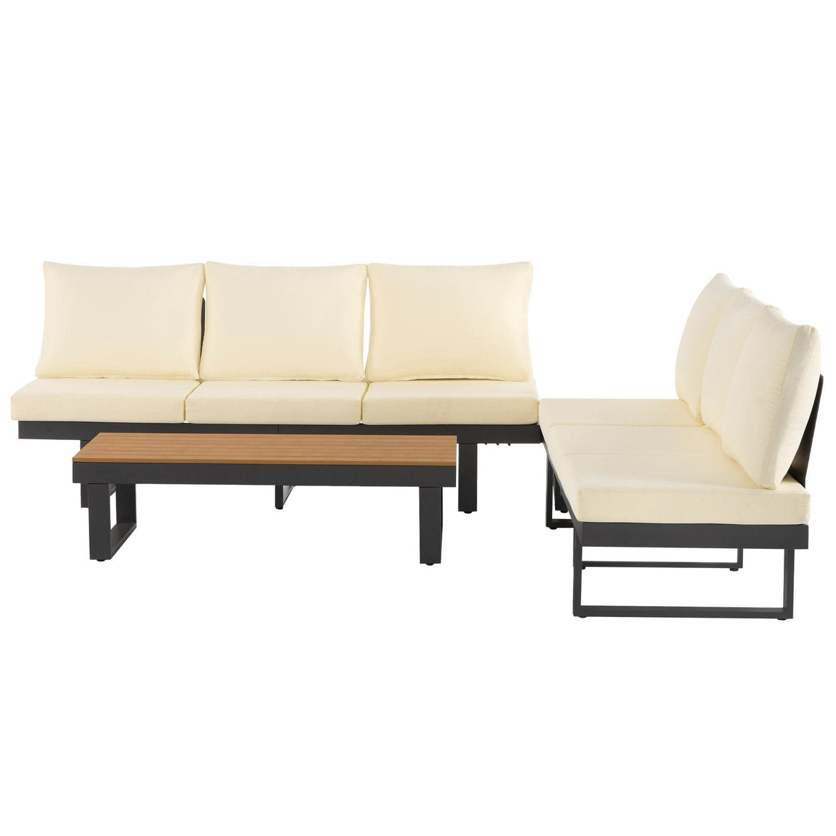 Adjustable Reclining Outdoor Sectional Patio Furniture Set