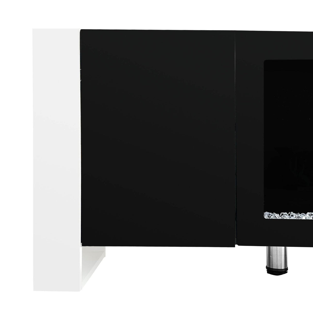 Modern Minimalist TV Stand With Electric Fireplace - Sleep Galleria