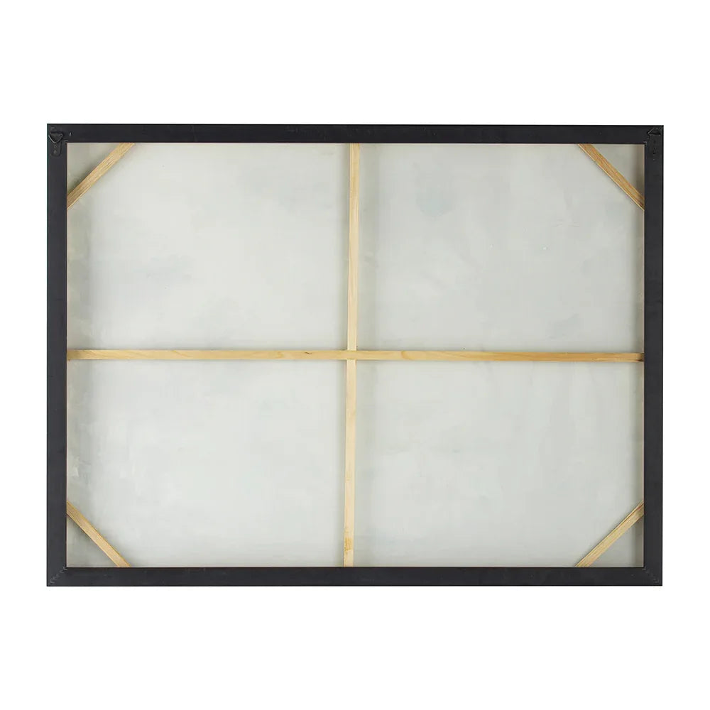 Edward Multicolor Forest Landscape Wood Wall Art 47x35 Inch - Omega Lifestyles