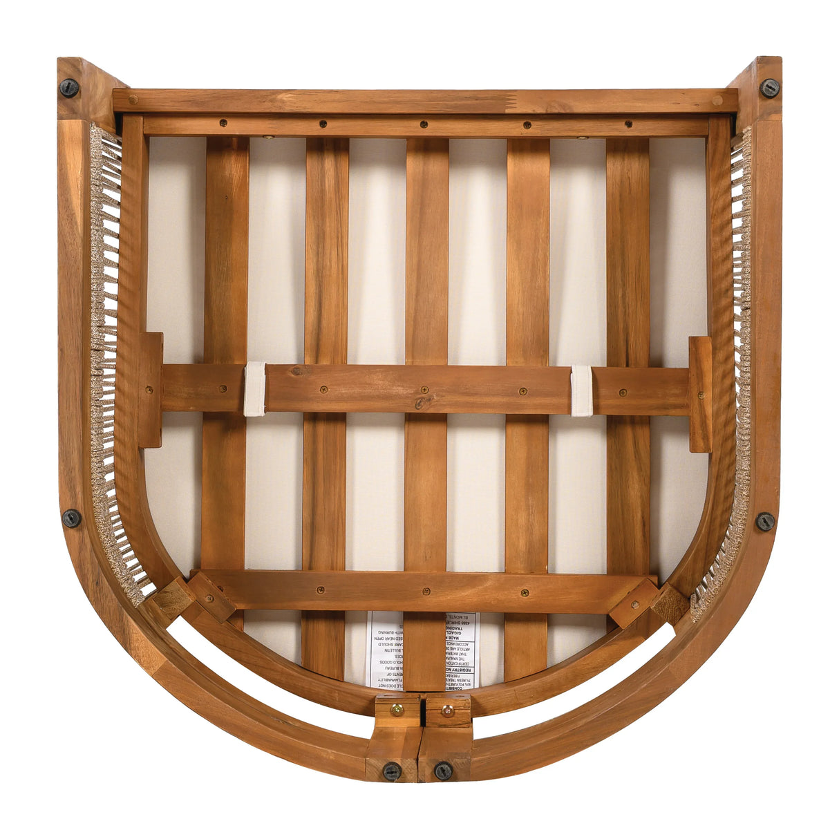 Premium Acacia Wood Outdoor Tub Club Chair With Cushions - Omega Lifestyles