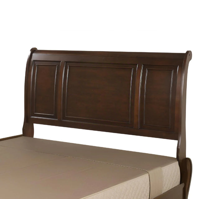 Queen Cherry Wood Platform Storage Bed Frame - Omega Lifestyles
