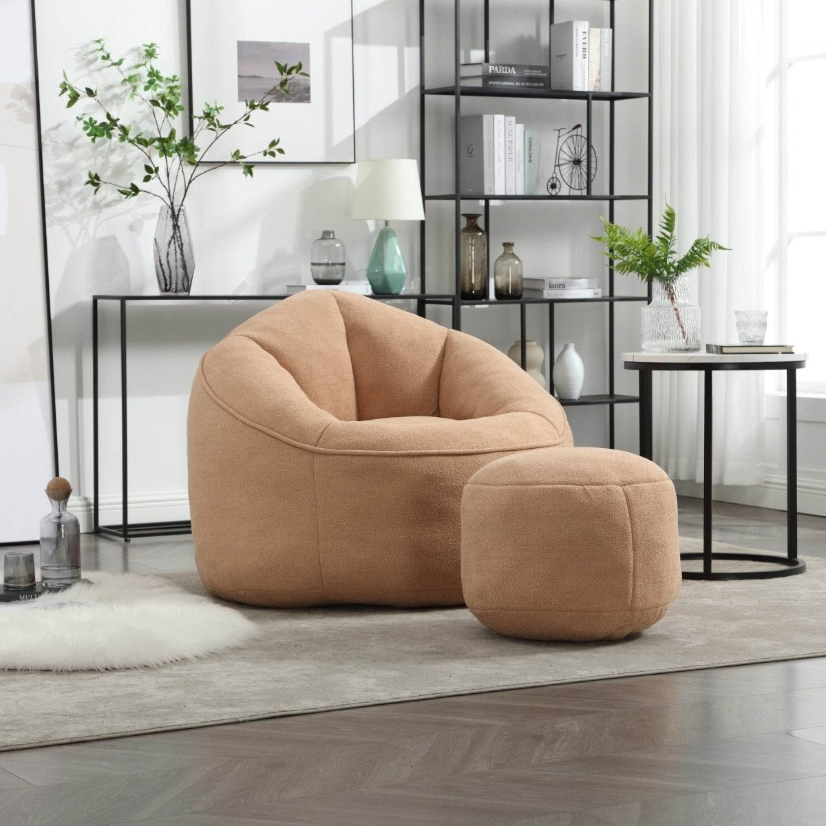 Microfiber Foam Filled Bean Bag Chair - Sleep Galleria