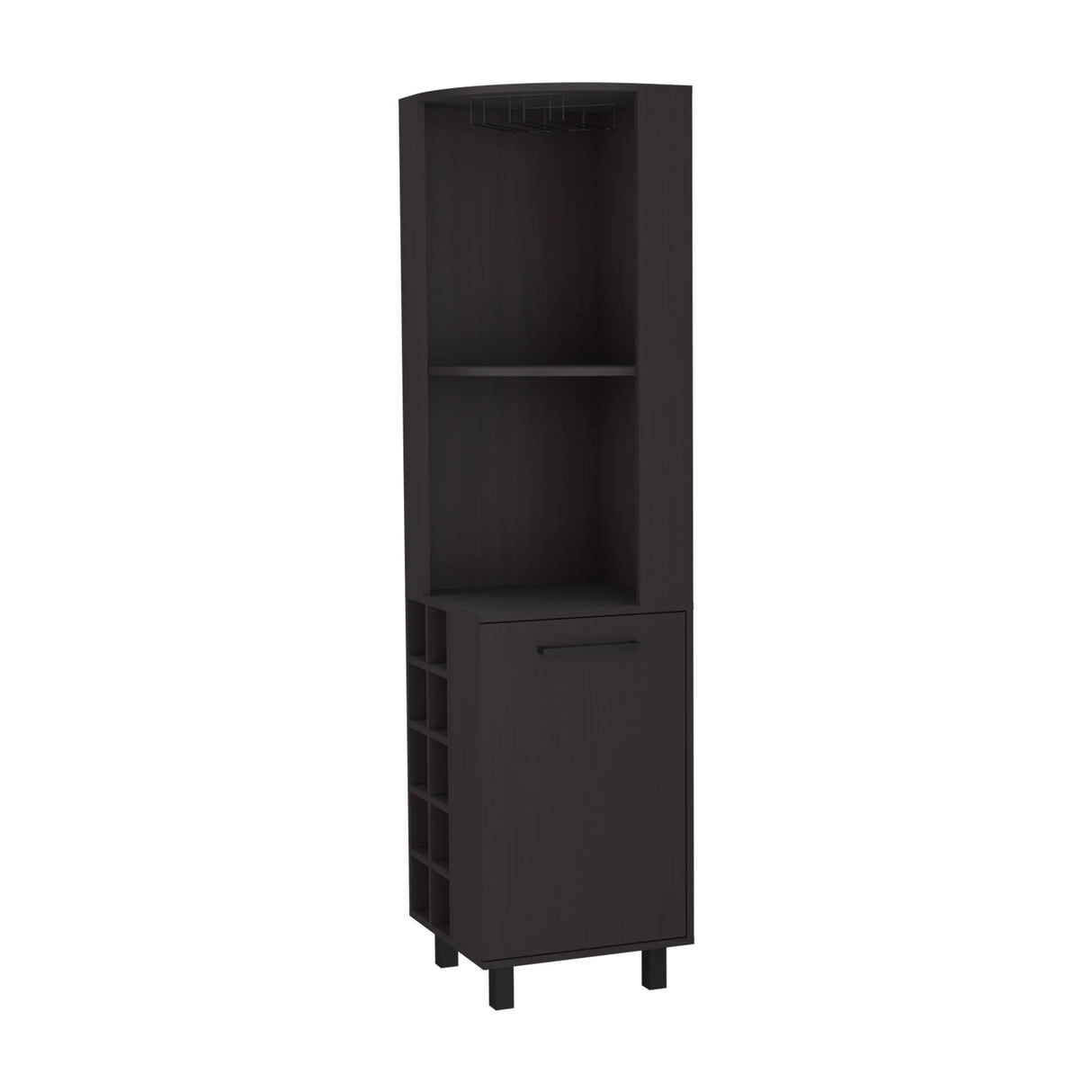 Leah Corner Bar Cabinet With Wine Rack Storage - Omega Lifestyles