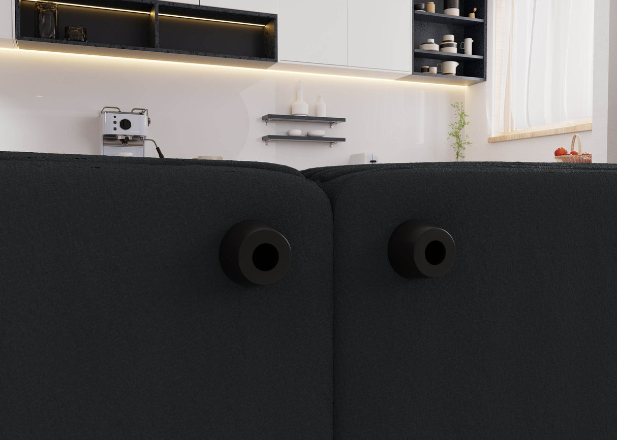 Oversized Modular Sectional Sofa With Chenille Cushions - Omega Lifestyles