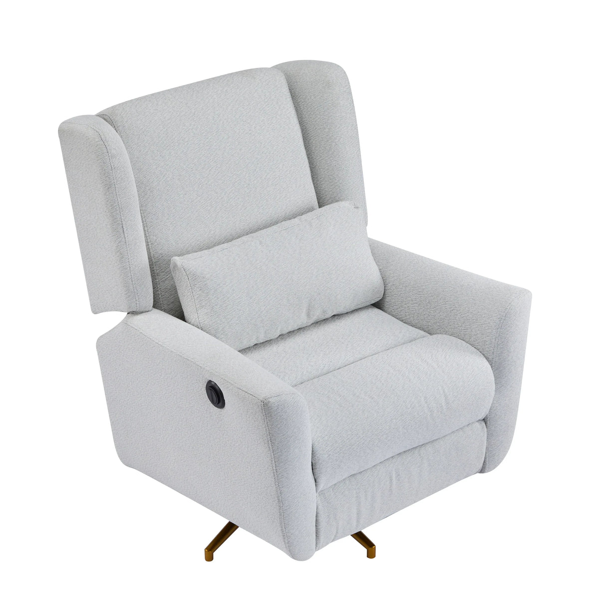 Power Upholstered 360-Degree Swivel Recliner Chair - Omega Lifestyles