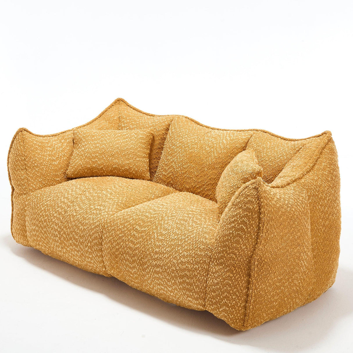 Chenille Dual Bean Bag Chair With Foam Core - Omega Lifestyles