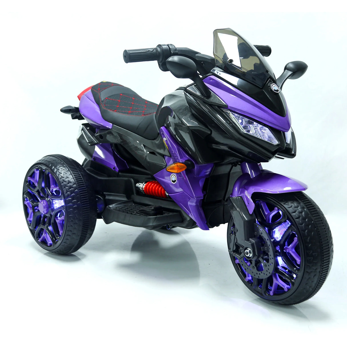 12V Kids Ride-On Motorcycle With PU Seat Training Wheels - Omega Lifestyles