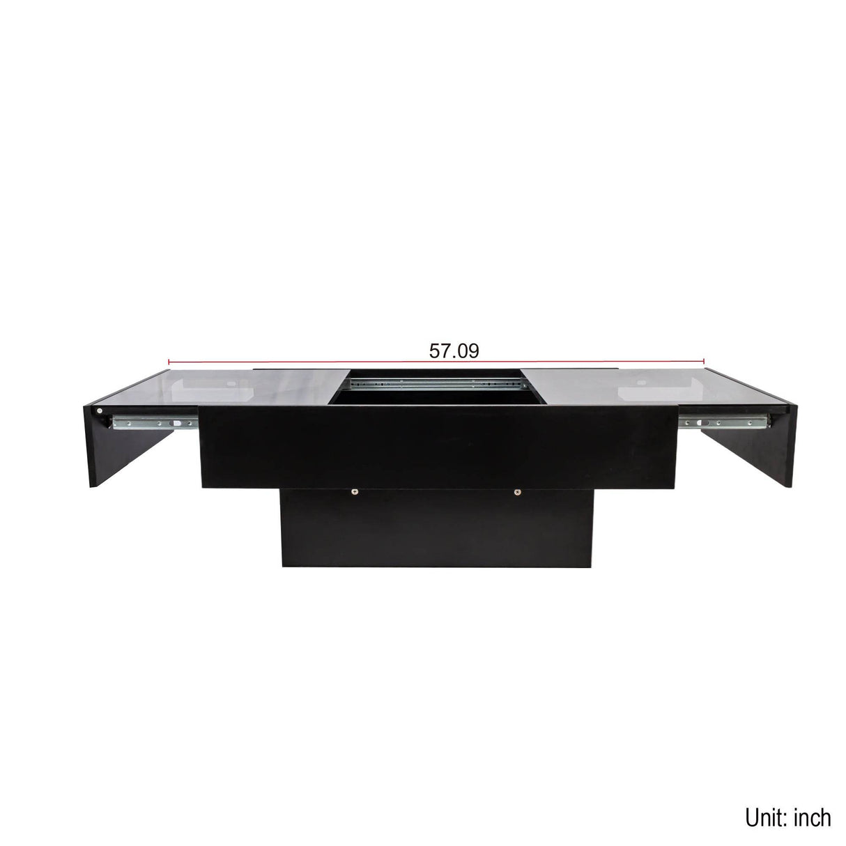 Extendable Coffee Table With Sliding Top And Storage Compartment - Sleep Galleria