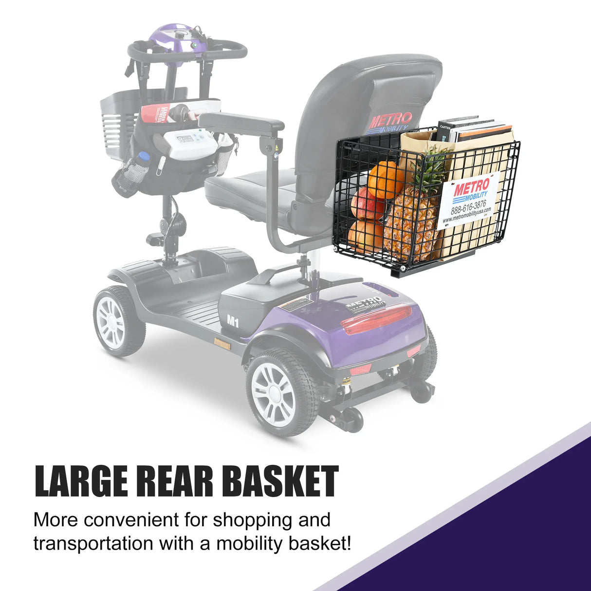 Compact Travel Mobility Scooter 300W Motor 300lbs Capacity - Omega Lifestyles