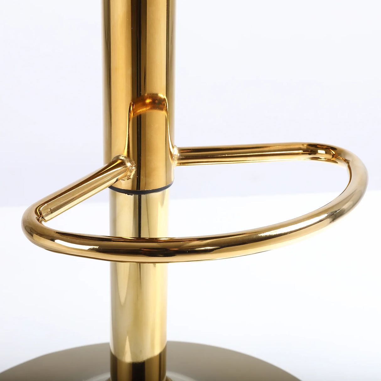 Set of 2 Orange Velvet Adjustable Height Bar Chairs - Omega Lifestyles