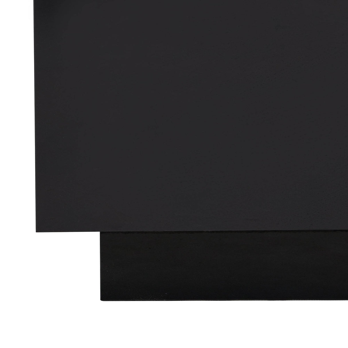 Modern Black High Glossy Coffee Table With LED Lights - Sleep Galleria