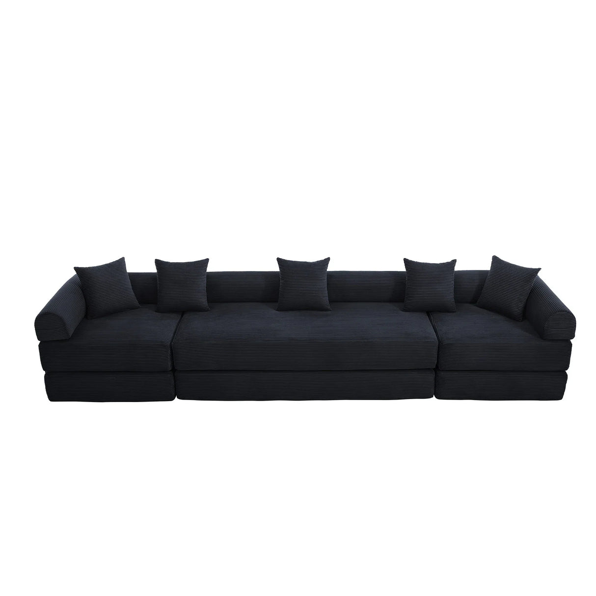 Convertible Corduroy Memory Foam Folding Sofa Bed - Omega Lifestyles