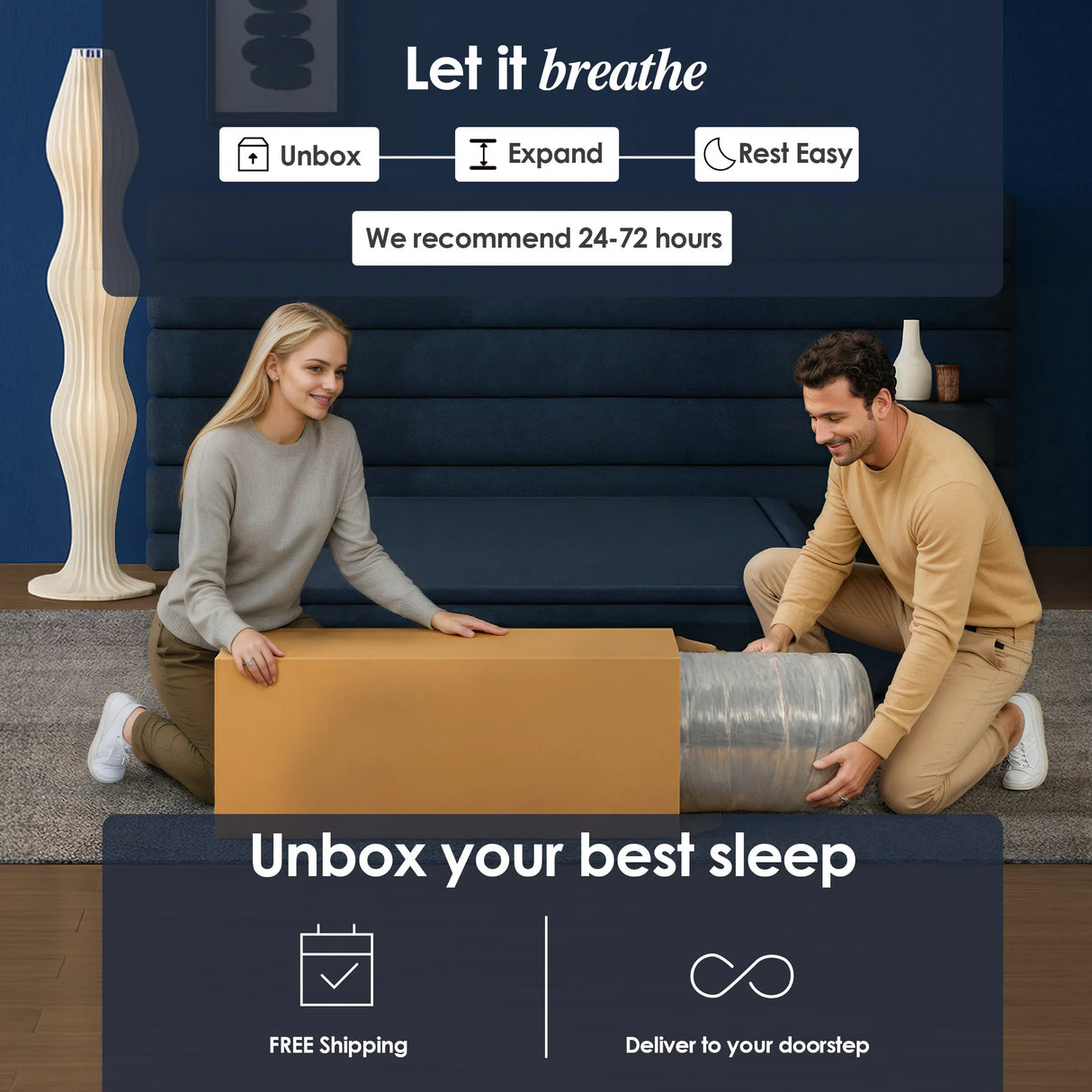 Medium 10-Inch Cooling Gel Memory Foam King Mattress - Omega Lifestyles