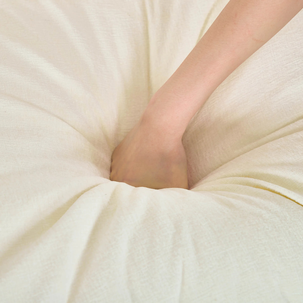 Linen Upholstered 3-Seat Storage Sofa - Omega Lifestyles