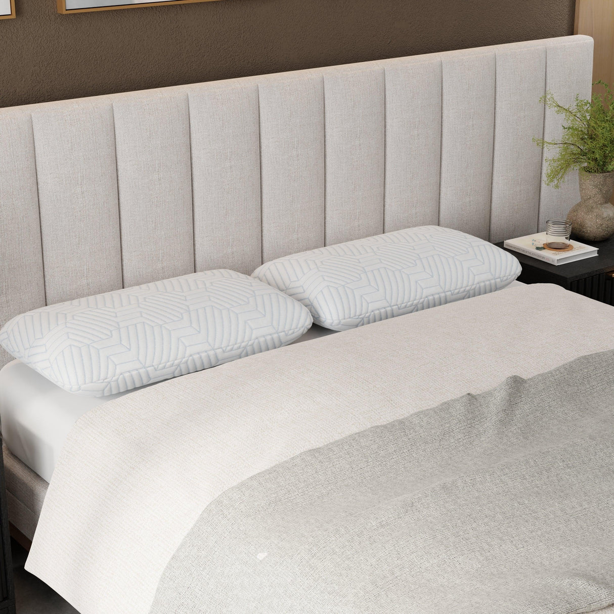 Cooling Contour Soft Foam Pillow With Ventilation - Omega Lifestyles