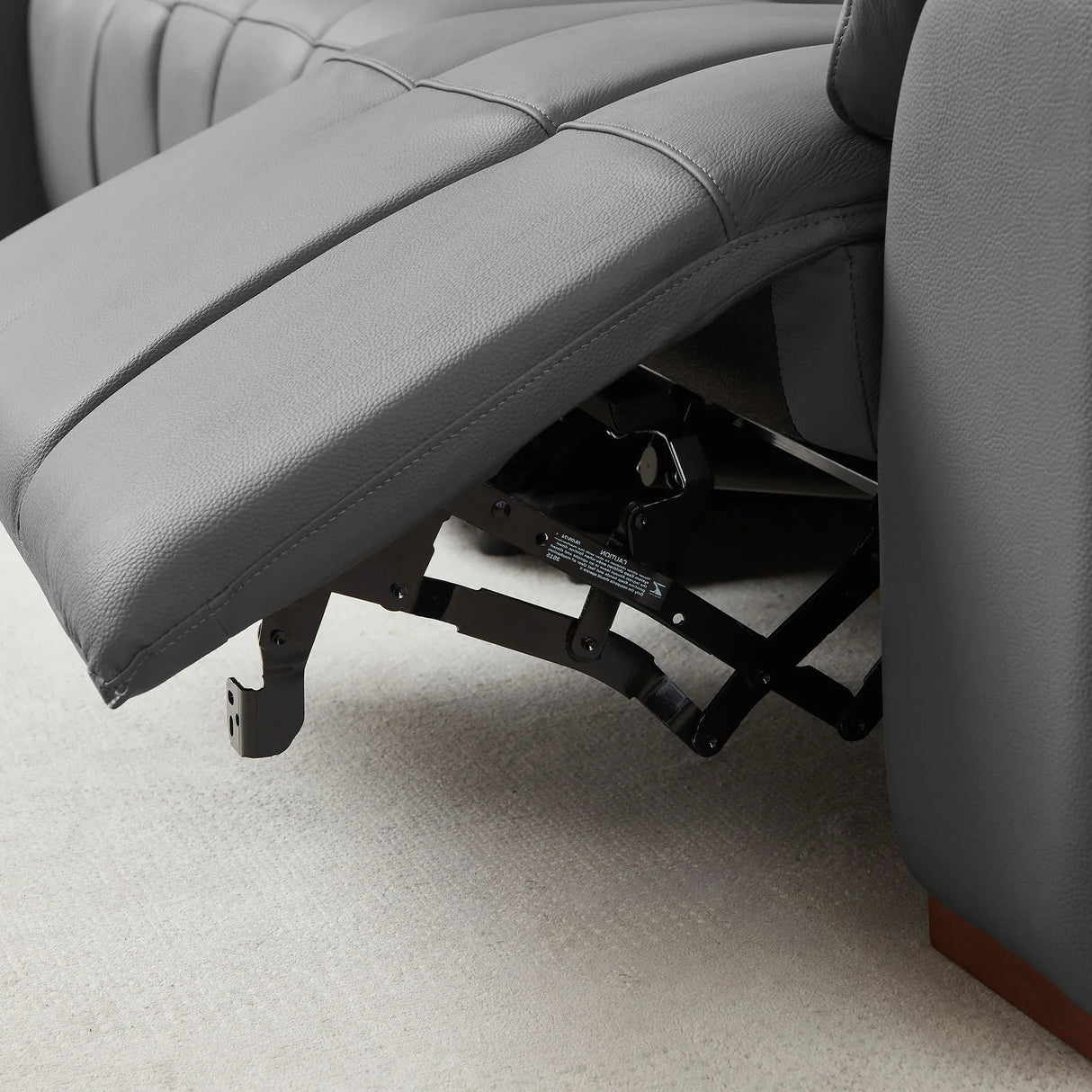 Electric Control Genuine Leather 4-Seat L-Shaped Reclining Sofa - Omega Lifestyles