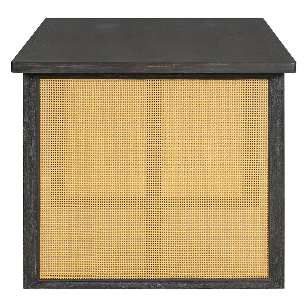 7-Piece Farmhouse Dining Table Set With Rattan Chairs - Omega Lifestyles