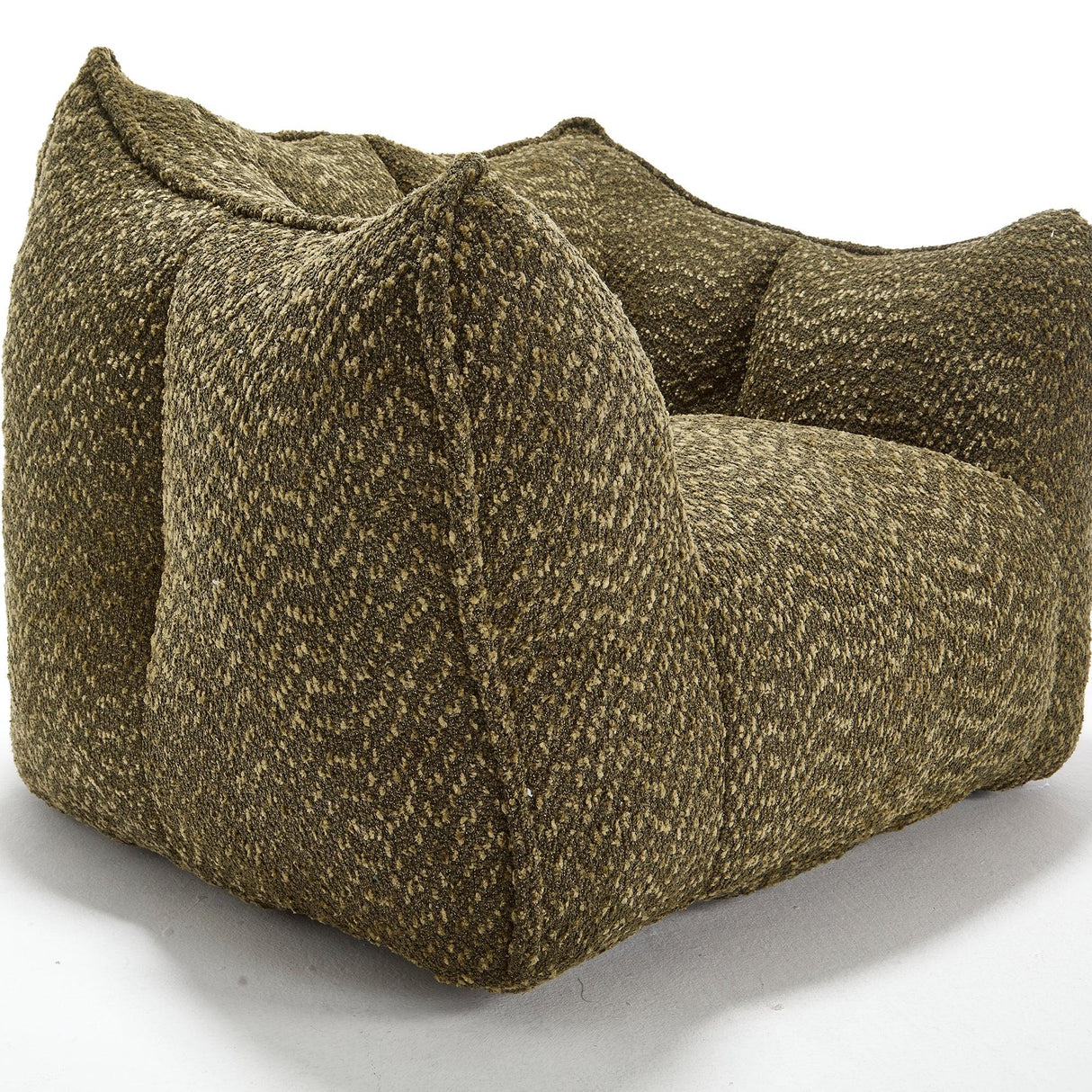 Chenille Bean Bag Chair With Resilient Foam - Omega Lifestyles