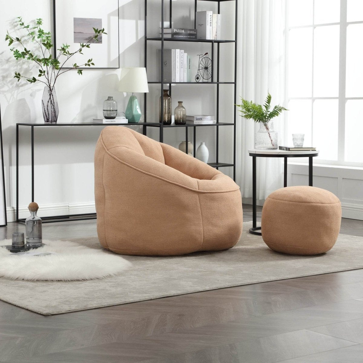 Microfiber Foam Filled Bean Bag Chair - Sleep Galleria