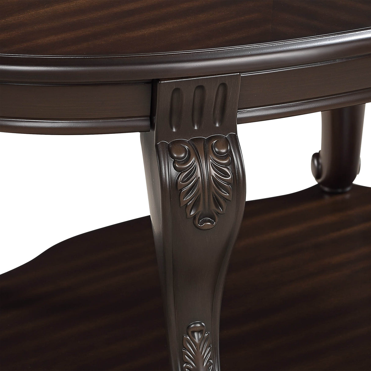 3-Piece Espresso Rubber Wood Coffee Table Set - Sleep Galleria