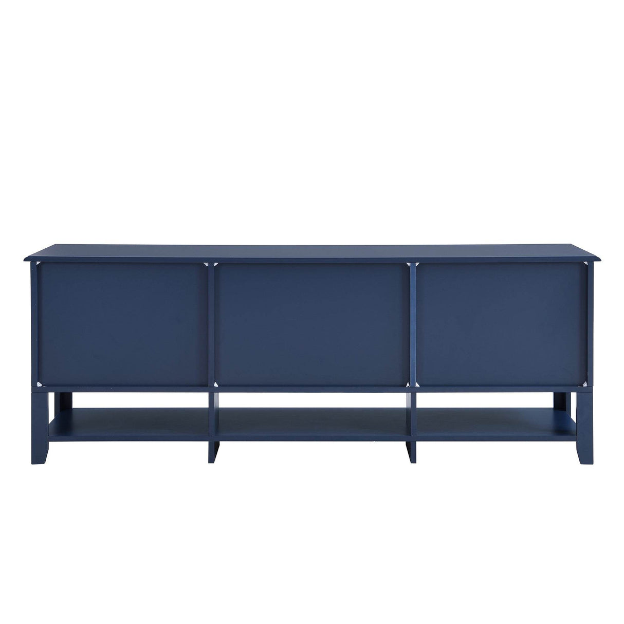 Modern Blue MDF TV Stand With Storage Cabinet - Sleep Galleria