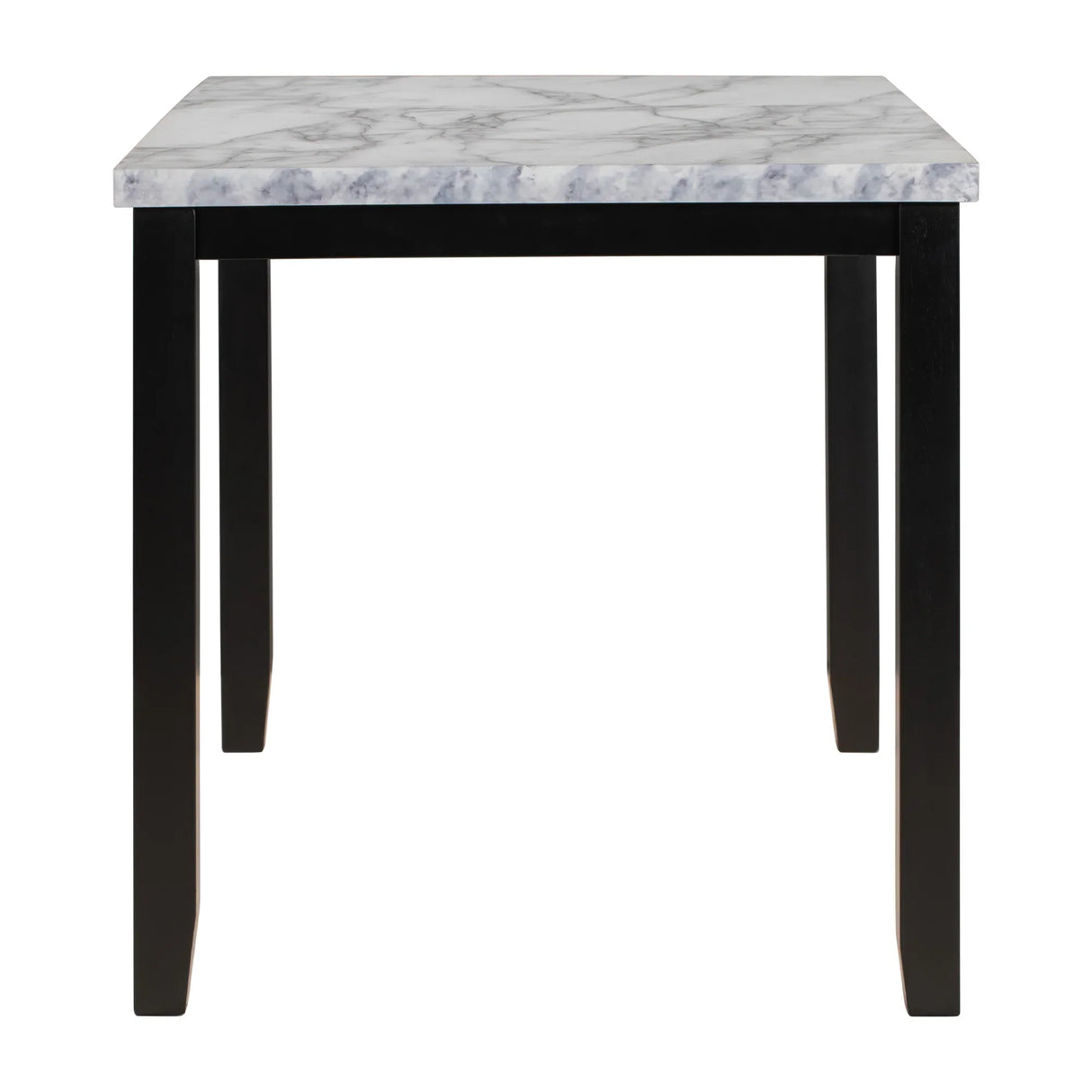 5-Piece Faux Marble Dining Table Set With Cushioned Chairs - Omega Lifestyles