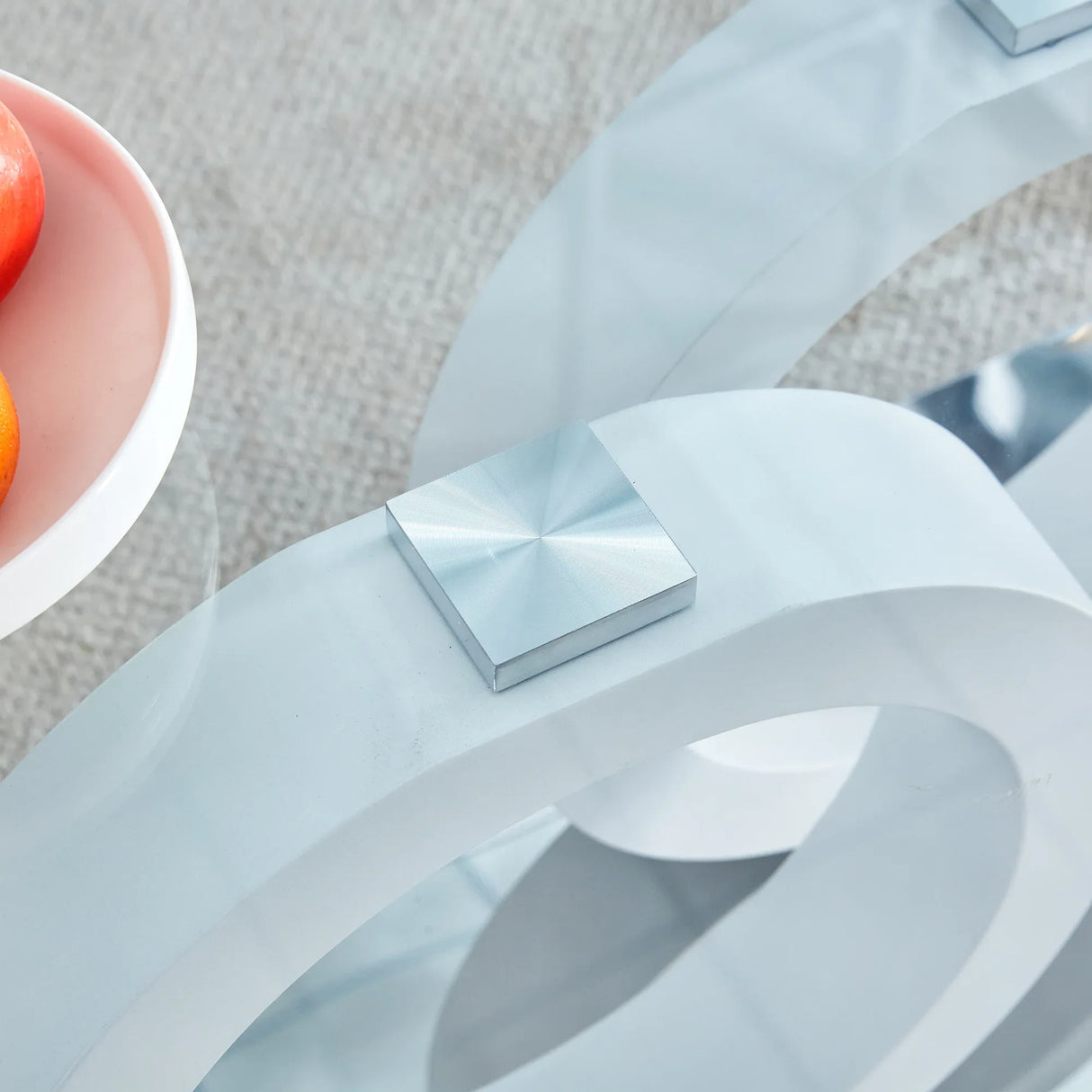 Modern Minimalist Glass Top MDF Coffee Table - Omega Lifestyles