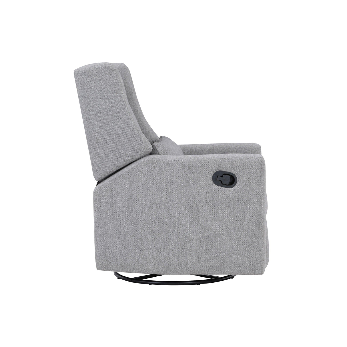 Pronto Grey Polyester Swivel Glider Recliner Chair - Omega Lifestyles