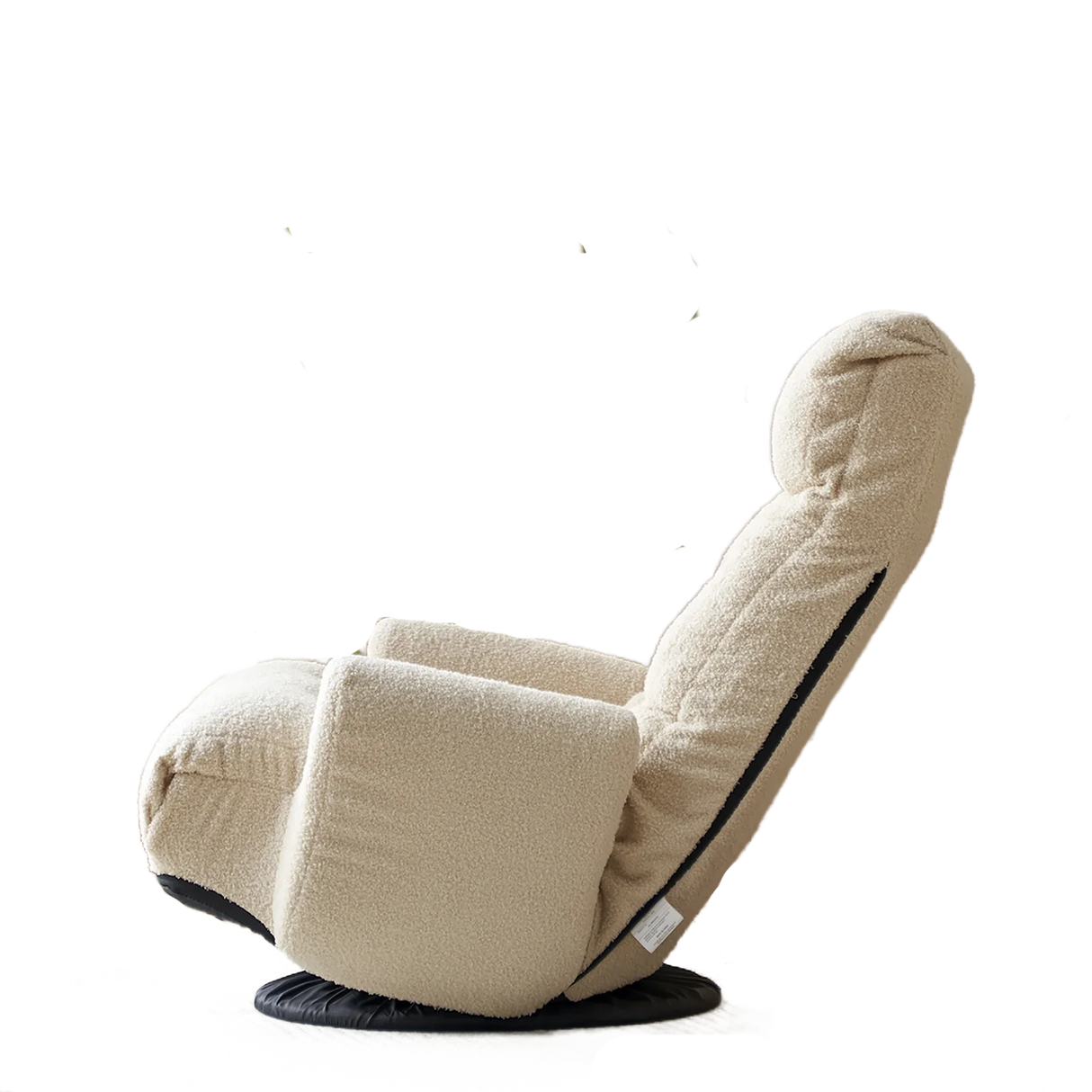 Adjustable Beige Soft Plush Rotating Lounge Chair - Omega Lifestyles