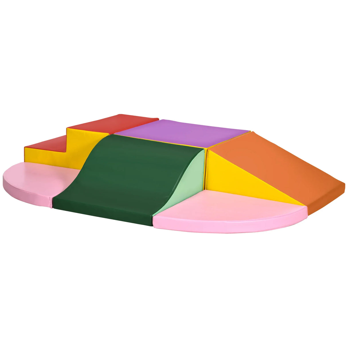 Set of 6 Soft Multicolor Foam Climbing Blocks for Toddlers - Omega Lifestyles
