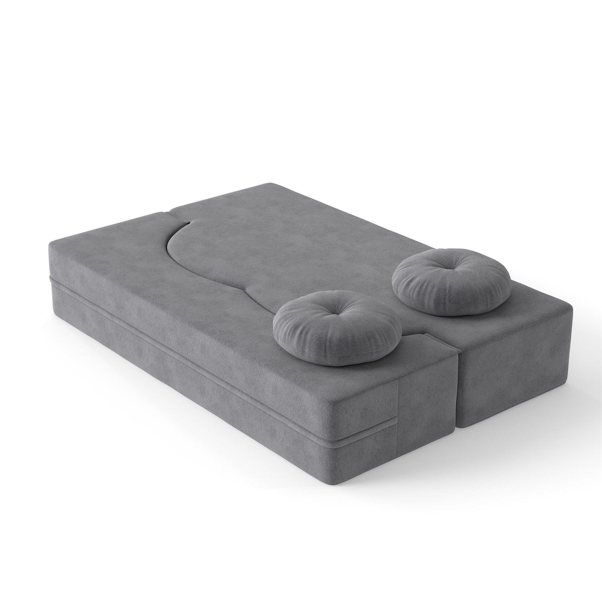 Convertible Plush Foam-Filled Soft Sleeper Sofa Bed With Pillows - Omega Lifestyles