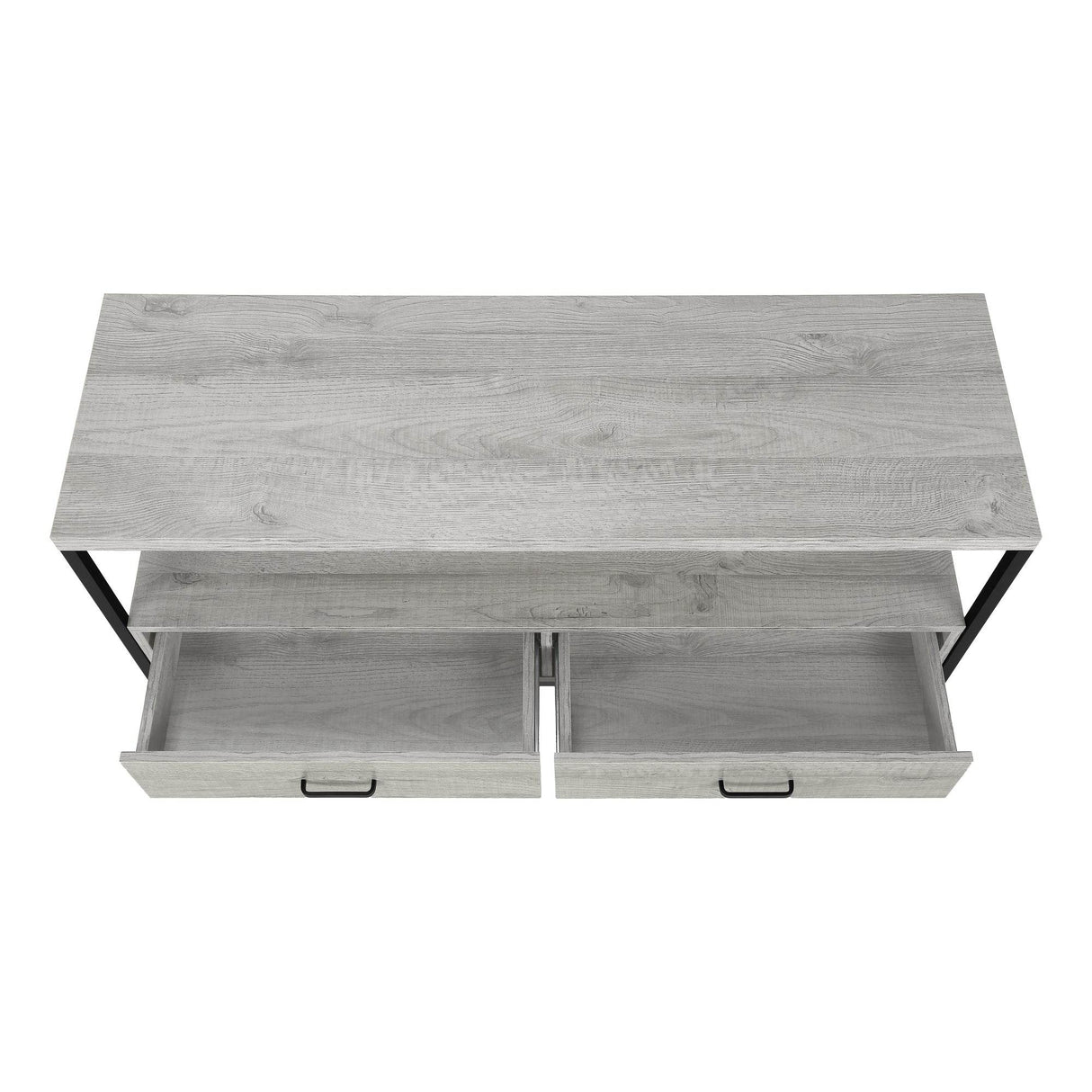 48-Inch Grey Laminate TV Stand With Storage Drawers - Sleep Galleria