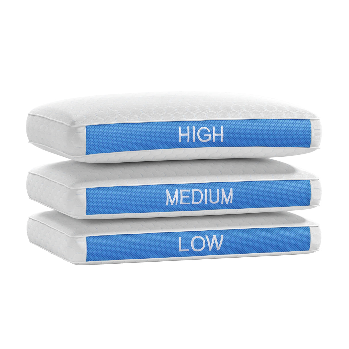 Cooling Gel-Infused Memory Foam Low Profile Pillow - Omega Lifestyles