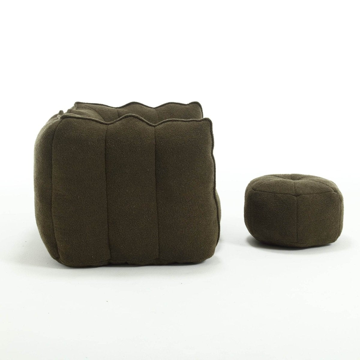 Soft Chenille Bean Bag Chair with Foam - Sleep Galleria