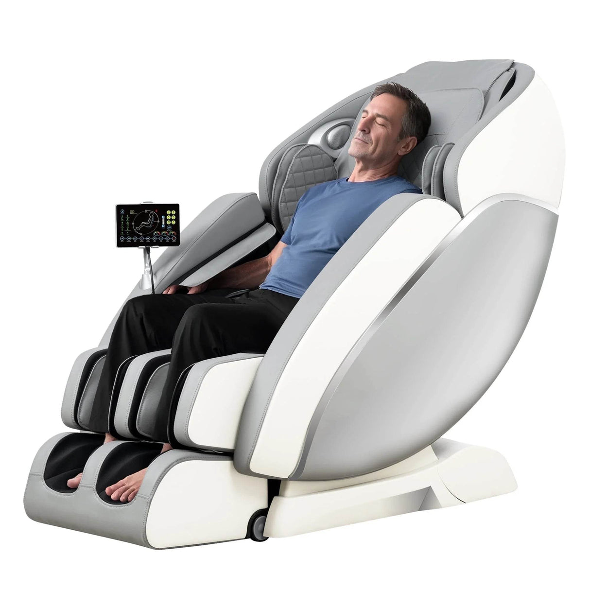 2025 Upgraded 4D Massage Chair Full Body Zero Gravity SL Track Shiatsu Stretching Relief, Back & Calf Heating, Install-Free