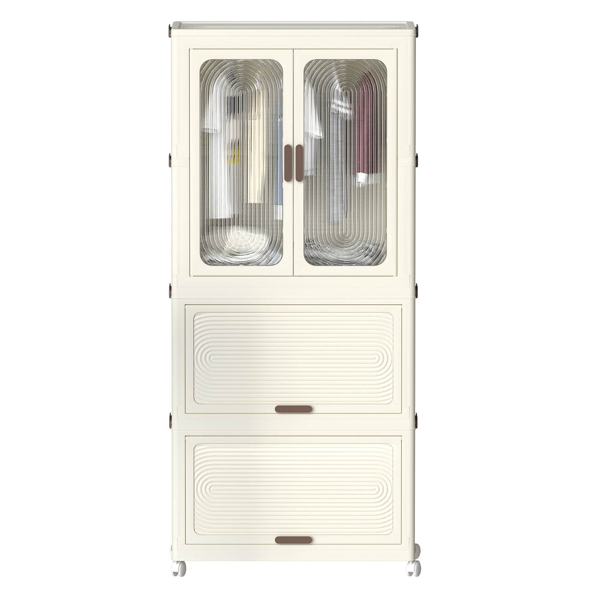 Portable Cream White Magnetic Door Closet Organizer
