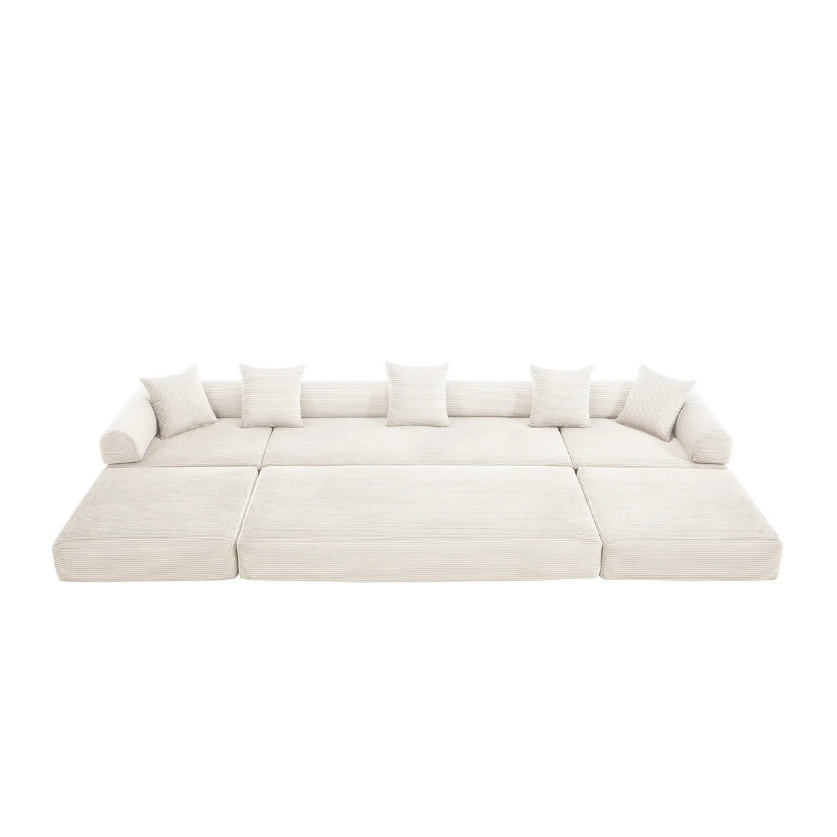 Convertible Corduroy Folding Memory Foam Sofa Bed - Omega Lifestyles